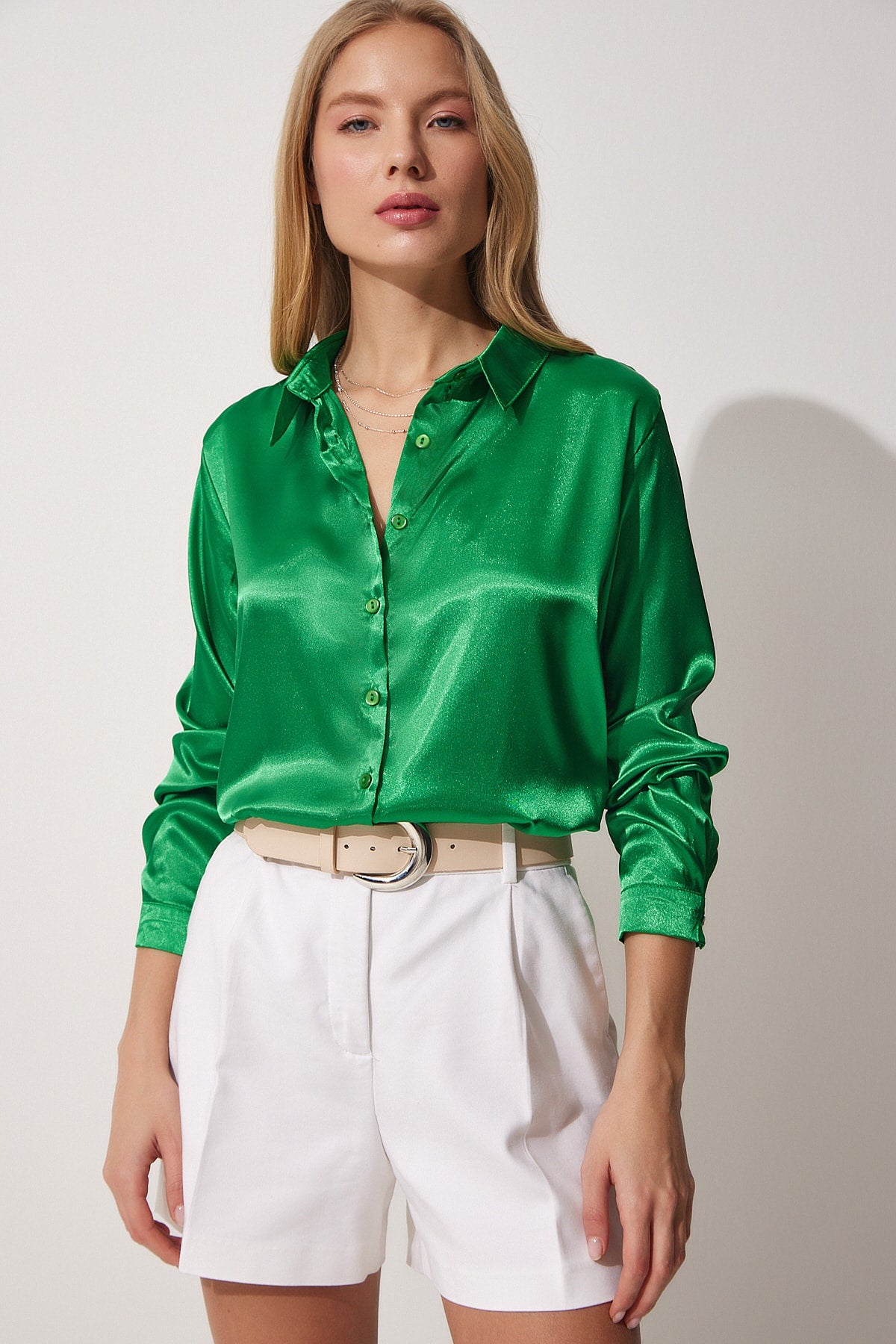 BLUSA SATINADA