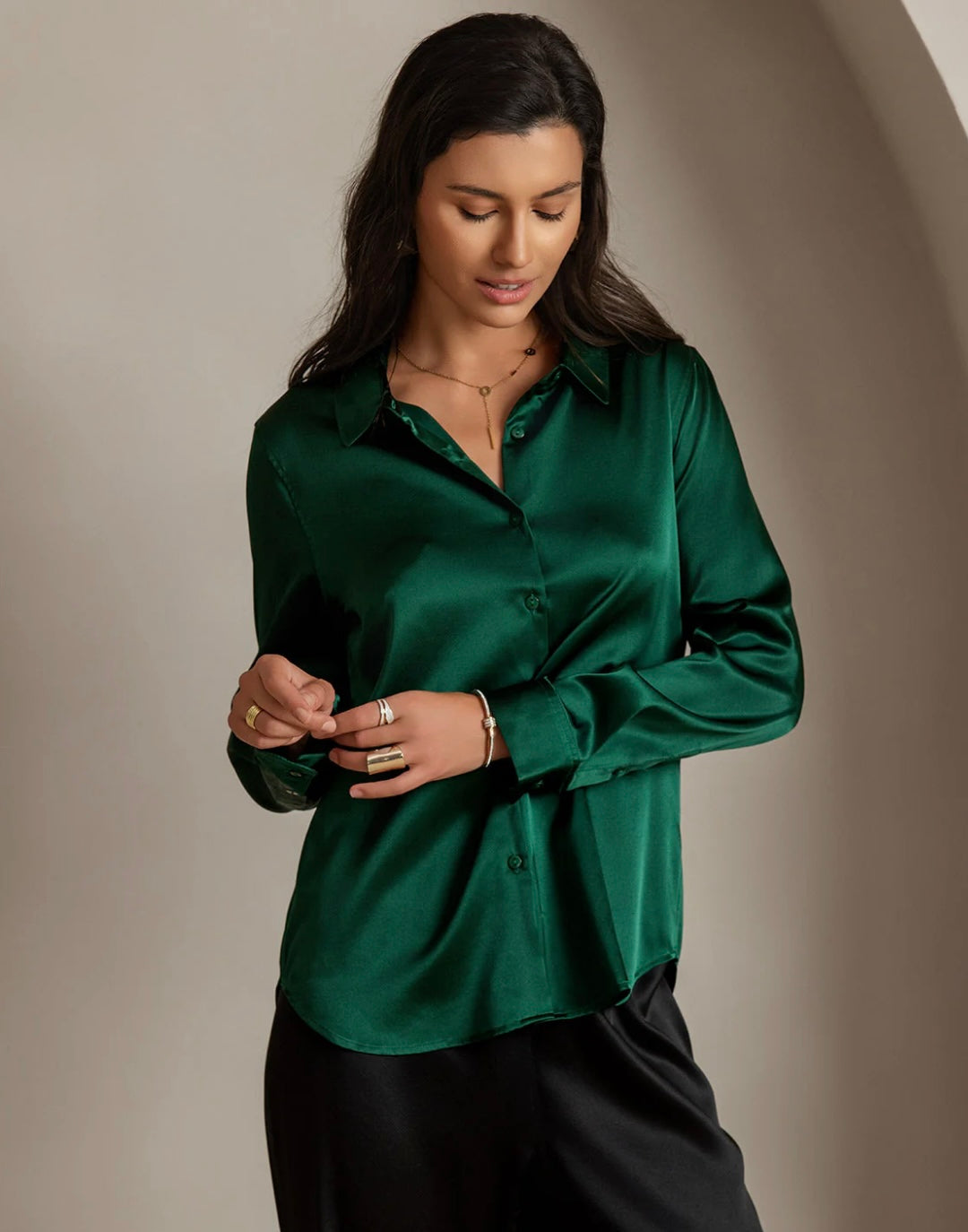 BLUSA SATINADA