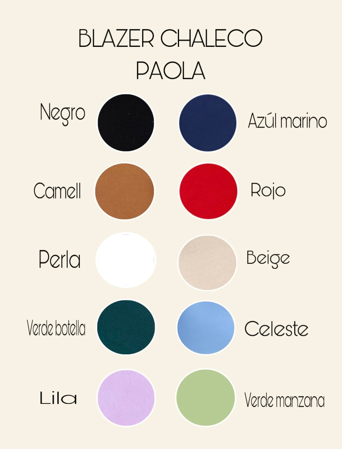 BLAZER CHALECO PAOLA