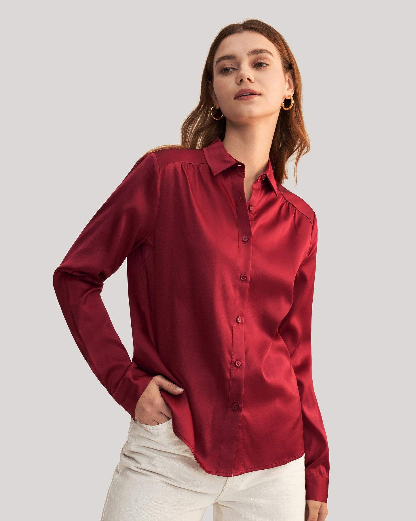 BLUSA SATINADA