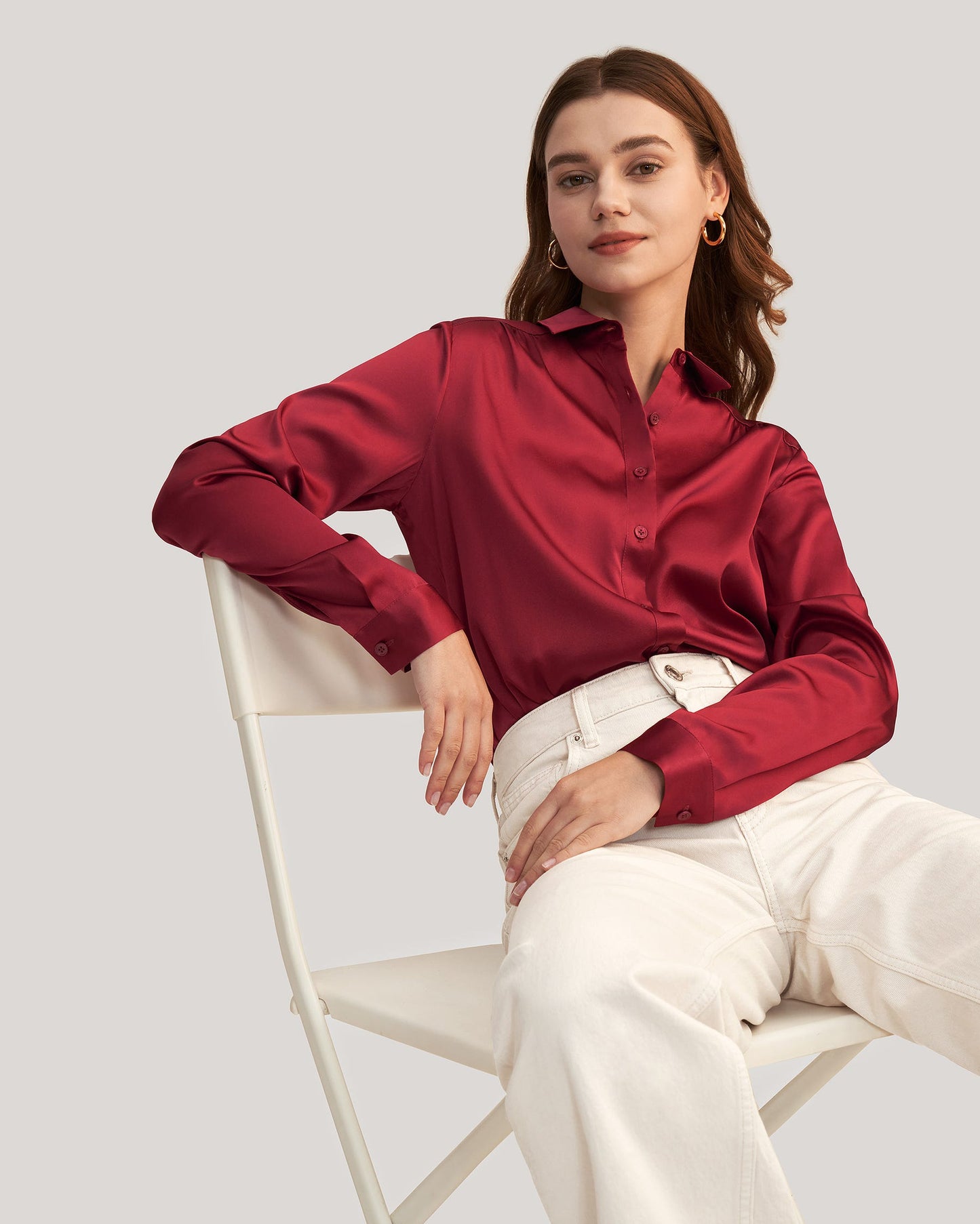 BLUSA SATINADA