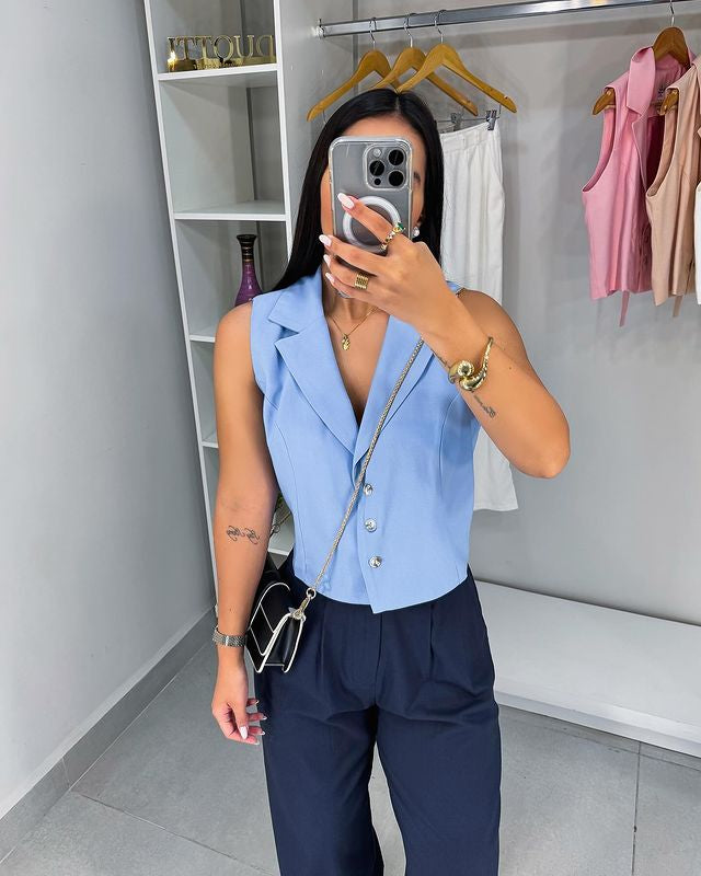 BLAZER CHALECO JAZMÍN