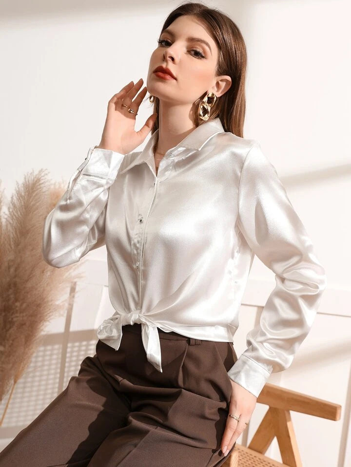 BLUSA SATINADA
